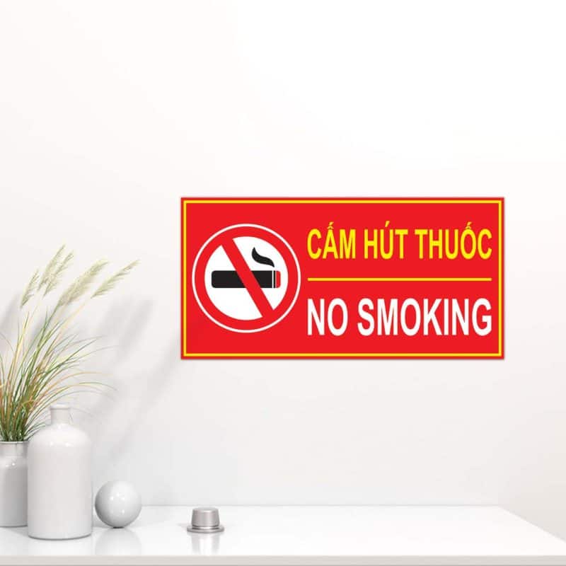 bảng mica cấm hút thuốc pccc