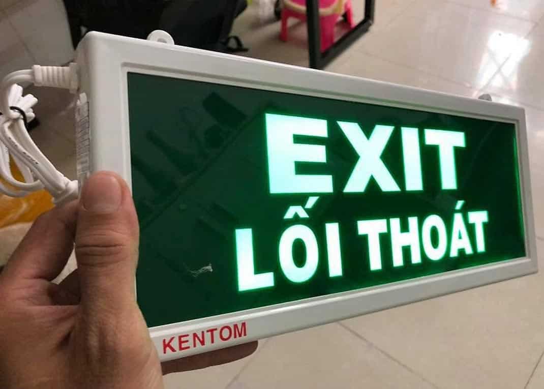 Đèn Exit thoát hiểm Kentom