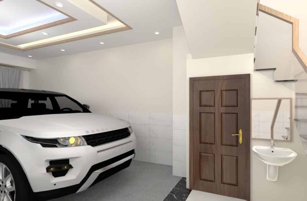 Mẫu thiết kế nhà để xe ô tô trong nhà
