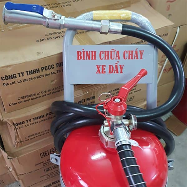 Bình chữa cháy Tomoken 35kg bột ABC TMK-VJ-ABC/35kg có xe đẩy