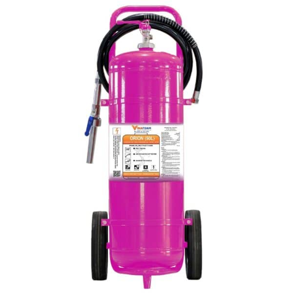 Bình chữa cháy Orion 50 lít OR50 loại lớn có xe đẩy chuyên pin lithium ion