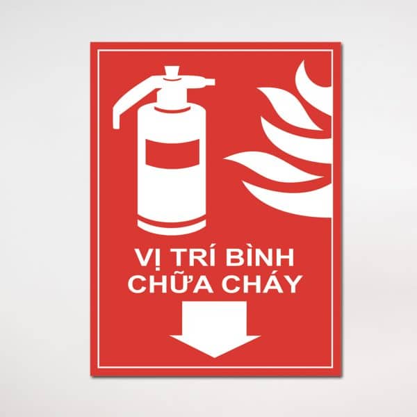 Biển báo chỉ dẫn vị trí bình chữa cháy