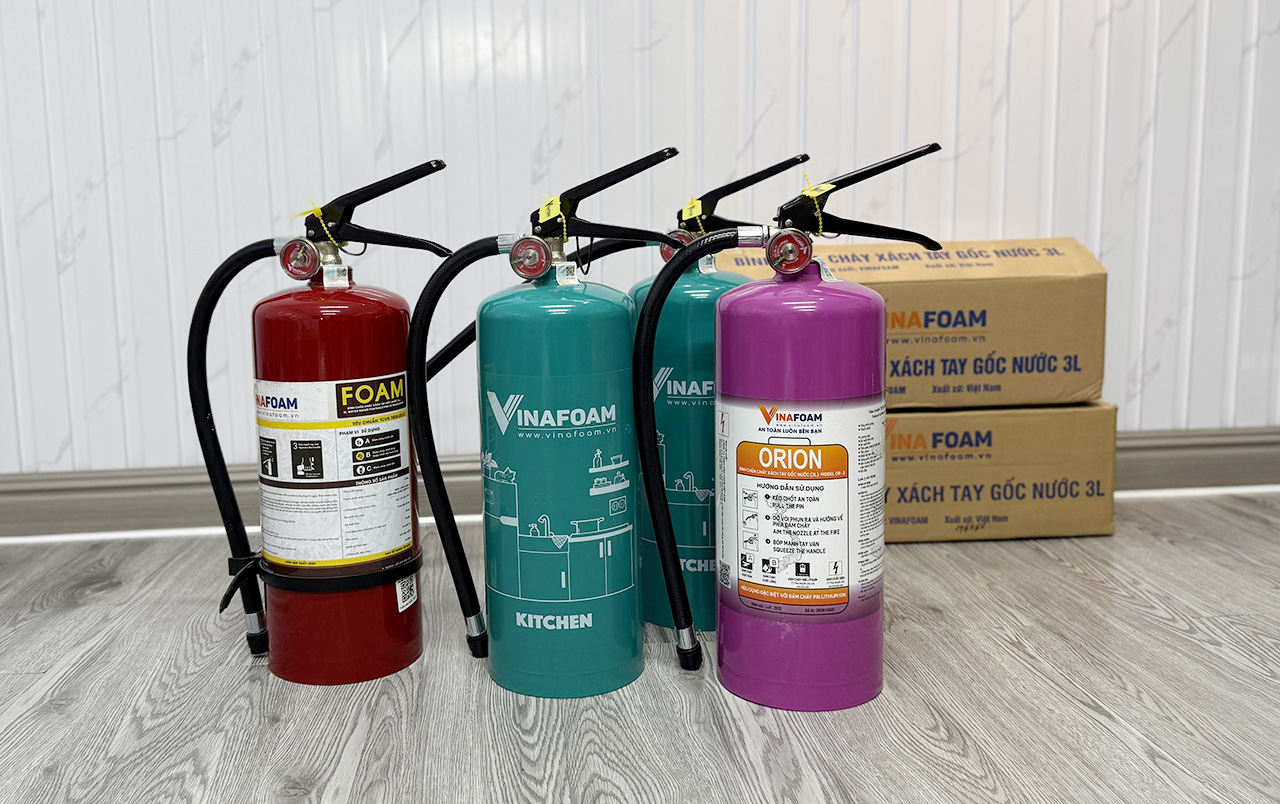 So sánh kích thước các mẫu bình của Vinafoam