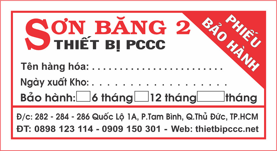 Tải file mẫu tem bảo hành thiết bị pccc dành cho cơ sở