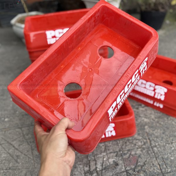 Kệ đựng 2 bình chữa cháy bằng nhựa - Hình ảnh 4