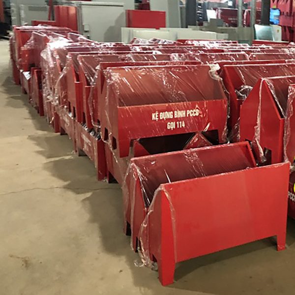 Kệ đựng 3 bình chữa cháy bằng sắt - Hình ảnh 5