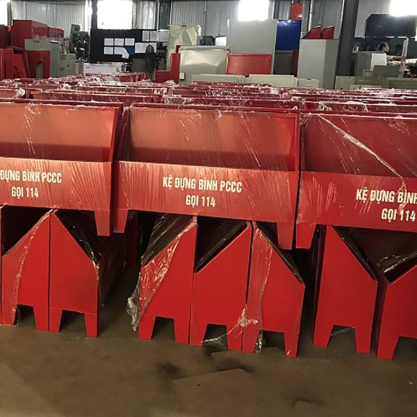 Kệ đựng 3 bình chữa cháy bằng sắt - Hình ảnh 6