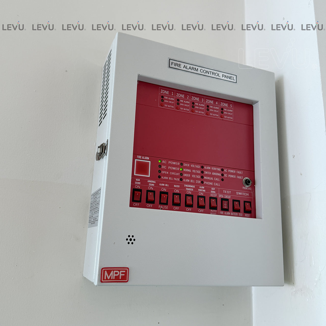 tu trung tam bao chay 5 kenh mpf p4 5l taiwan 5 zone 2 Tủ trung tâm báo cháy 5 kênh MPF-P4-5L Taiwan 5 Zone