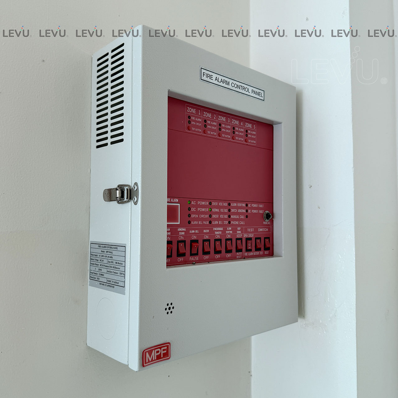 tu trung tam bao chay 5 kenh mpf p4 5l taiwan 5 zone 5 Tủ trung tâm báo cháy 5 kênh MPF-P4-5L Taiwan 5 Zone - Ảnh 5