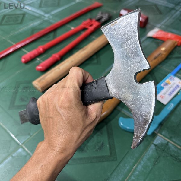 Rìu phá dỡ cứu nạn pccc loại nhỏ thép nguyên khối - Hình ảnh 2