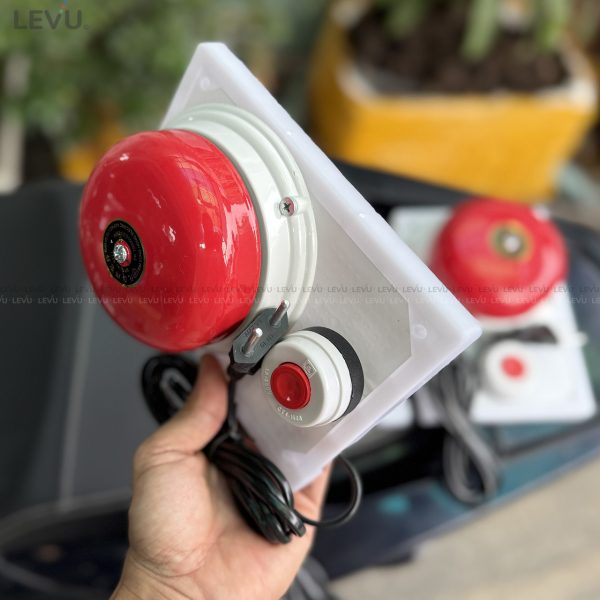 Chuông báo cháy có nút nhấn lắp sẵn điện 220v - Ảnh 6