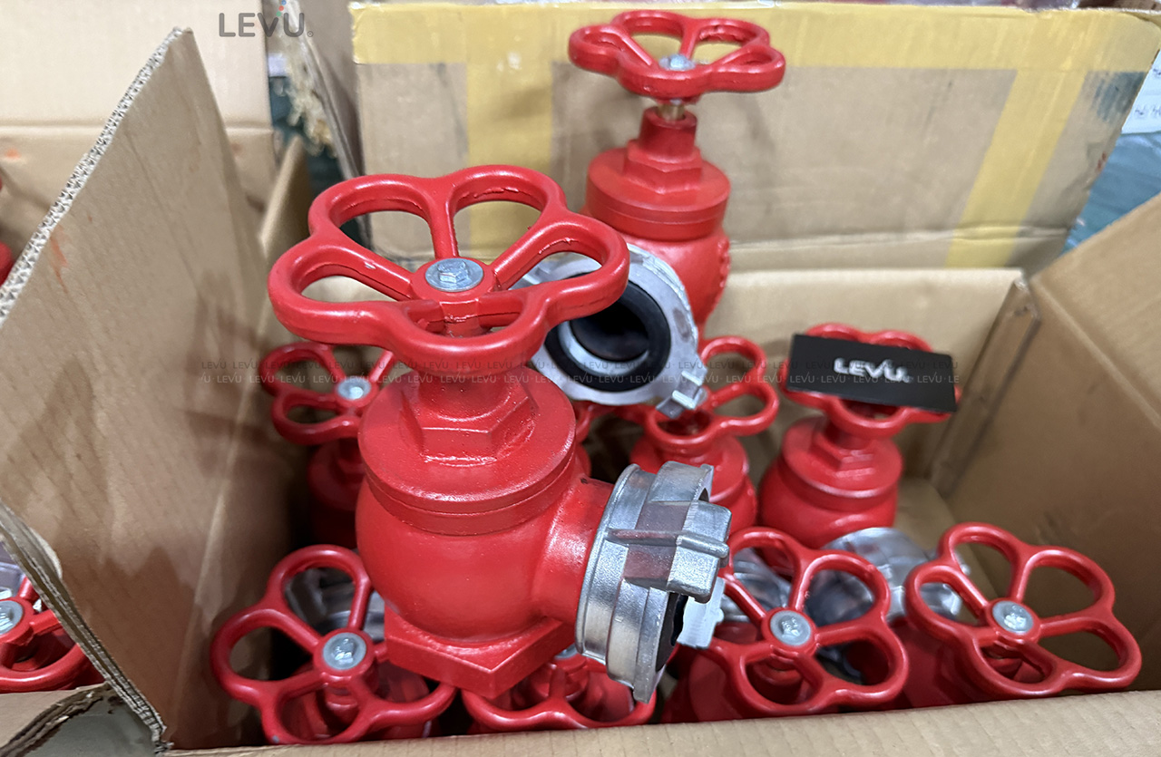 Van góc chữa cháy D50 bằng gang