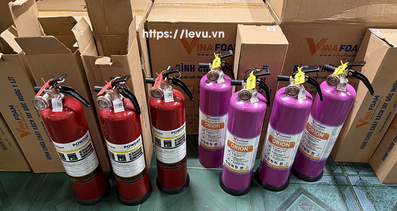 Các loại bình chữa cháy phổ biến dành cho đại lý nhập sỉ