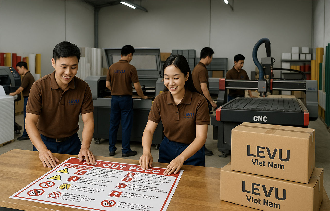 Chất lượng bảng PCCC tại LEVU được đánh giá ra sao?