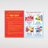 Bảng nội quy tiêu lệnh pccc bằng mica gộp chung