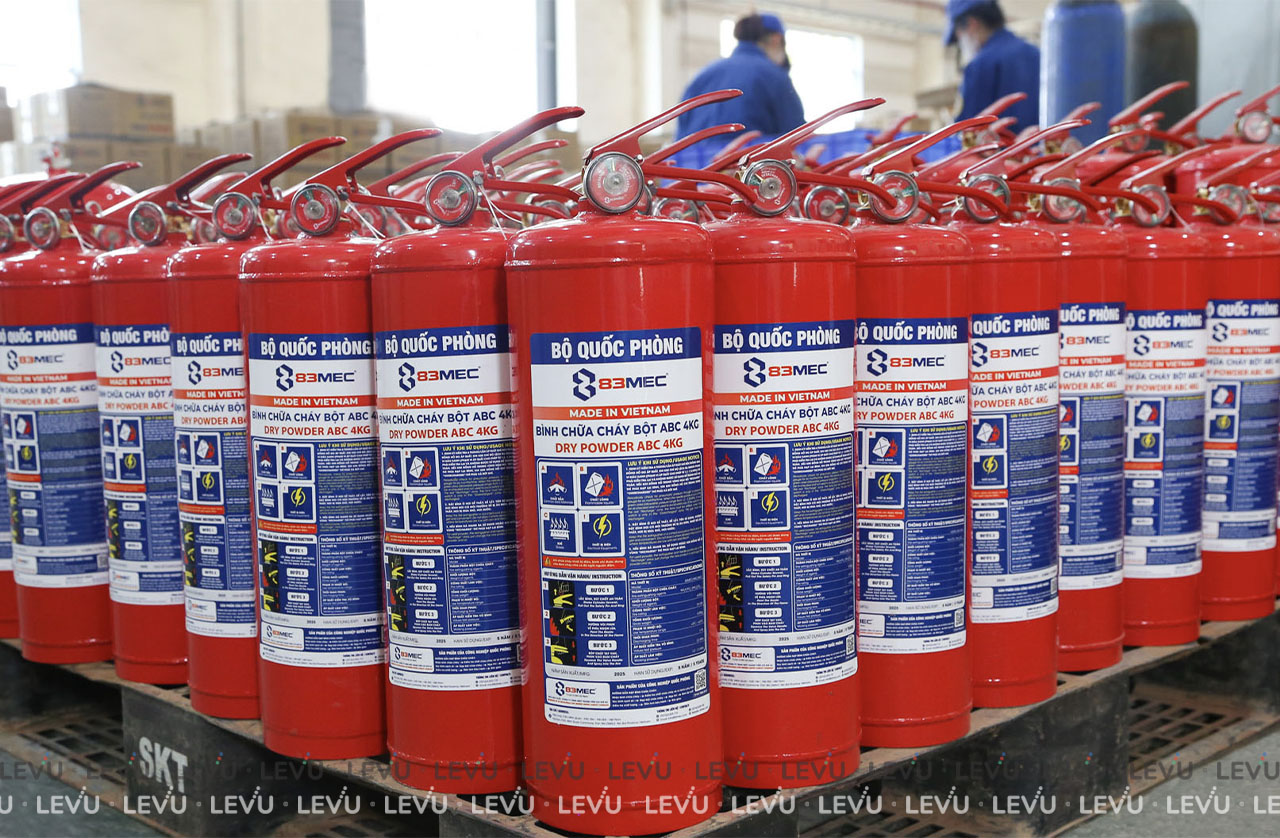 Bình chữa cháy 83Mec Bộ Quốc Phòng - Giải pháp an toàn chuẩn PCCC