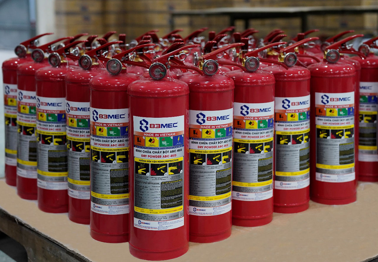Nơi bán bình chữa cháy 83Mec uy tín tại TpHCM - LEVU Việt Nam