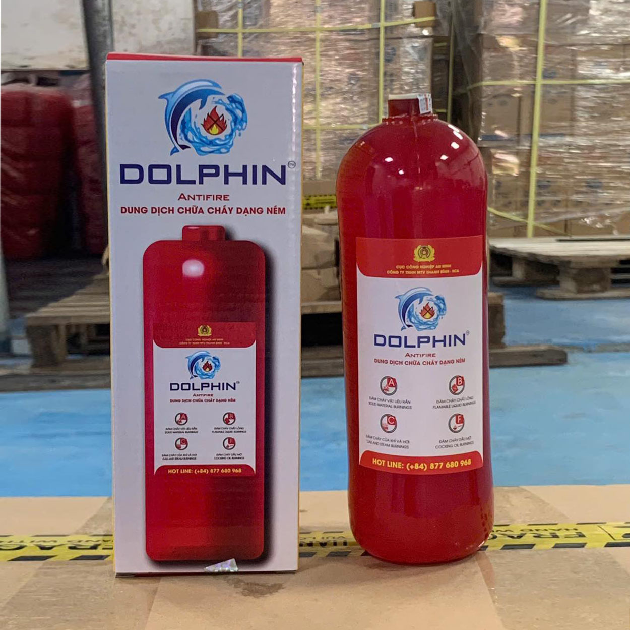 binh chua chay dang nem dolphin goc nuoc mini dpa n01 3 Khả năng dập lửa của bóng ném chữa cháy Dolphin DPA-N01