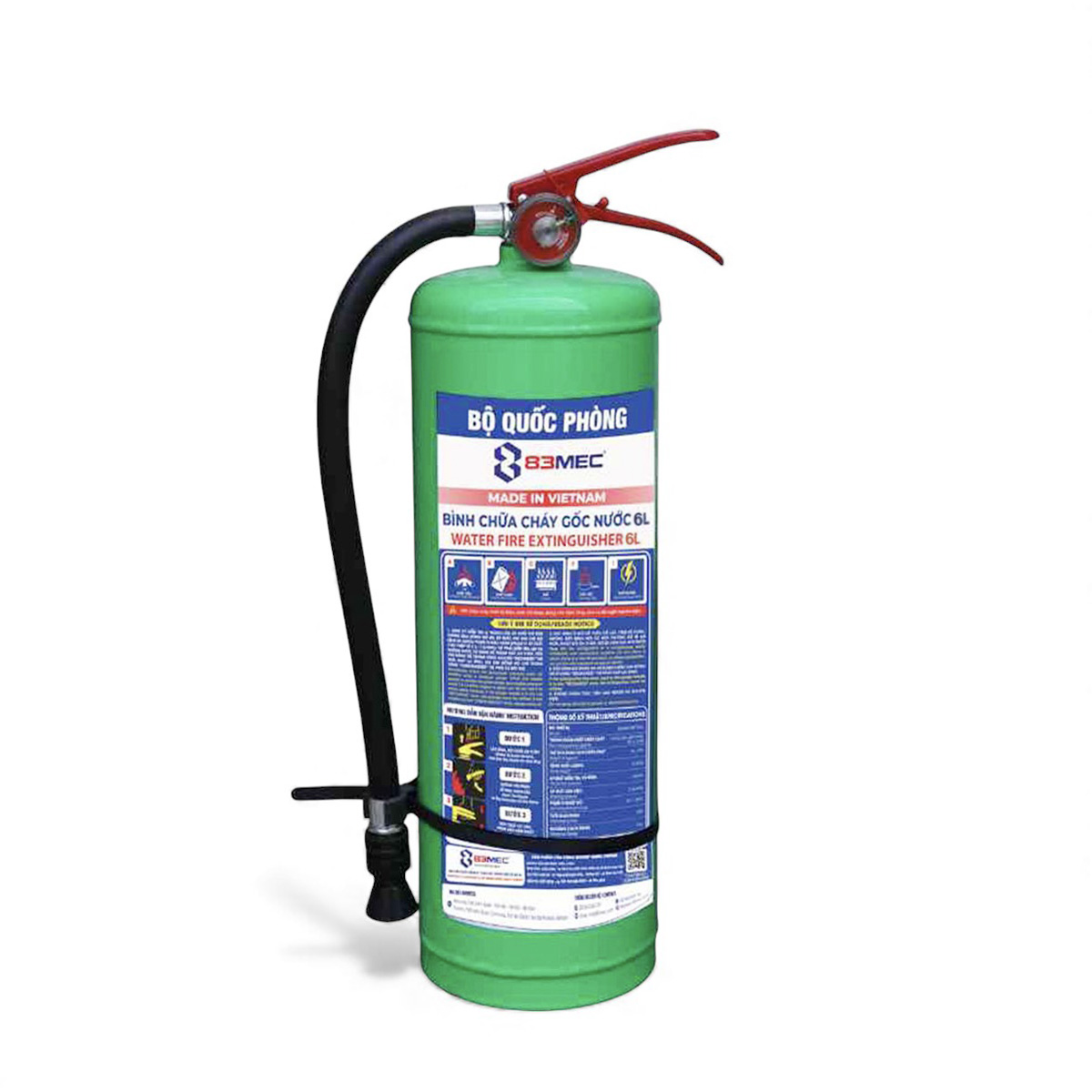 binh chua chay goc nuoc 83mec 6 lit 83mec wfe 6l Bình chữa cháy gốc nước 83Mec 6 lít 83MEC/WFE/6L