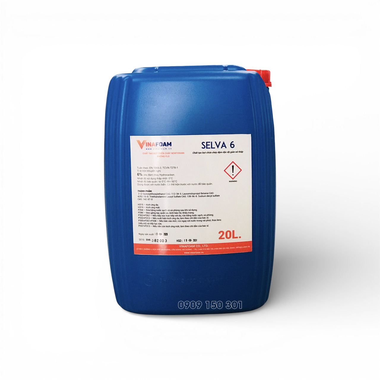 chat tao bot chua chay khong chua flo vinafoam selva 6 Chất tạo bọt tổng hợp không chứa FLO Vinafoam - Ảnh 2