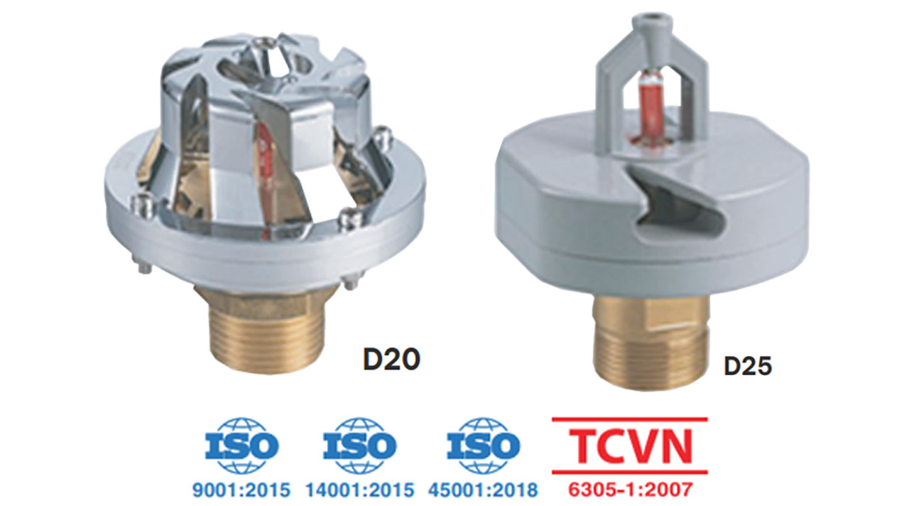 dau phun chua chay sprinkler titan 360 do tai levu viet nam Đặc điểm nổi bật đầu phun chữa cháy sprinkler Titan 360 độ