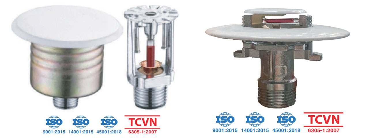 huong phun dau phun chua chay sprinkler titan am tran co nap che Hướng phun tùy chọn của đầu phun Sprinkler Titan lắp chìm