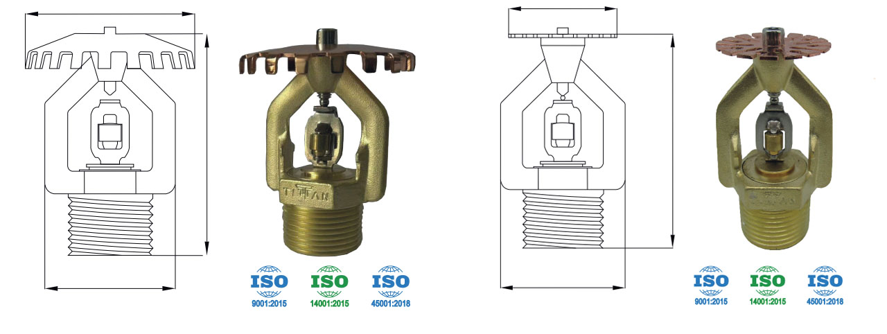 huong phun dau phun chua chay sprinkler titan king power Hướng phun tùy chọn của đầu phun Sprinkler Titan King Power