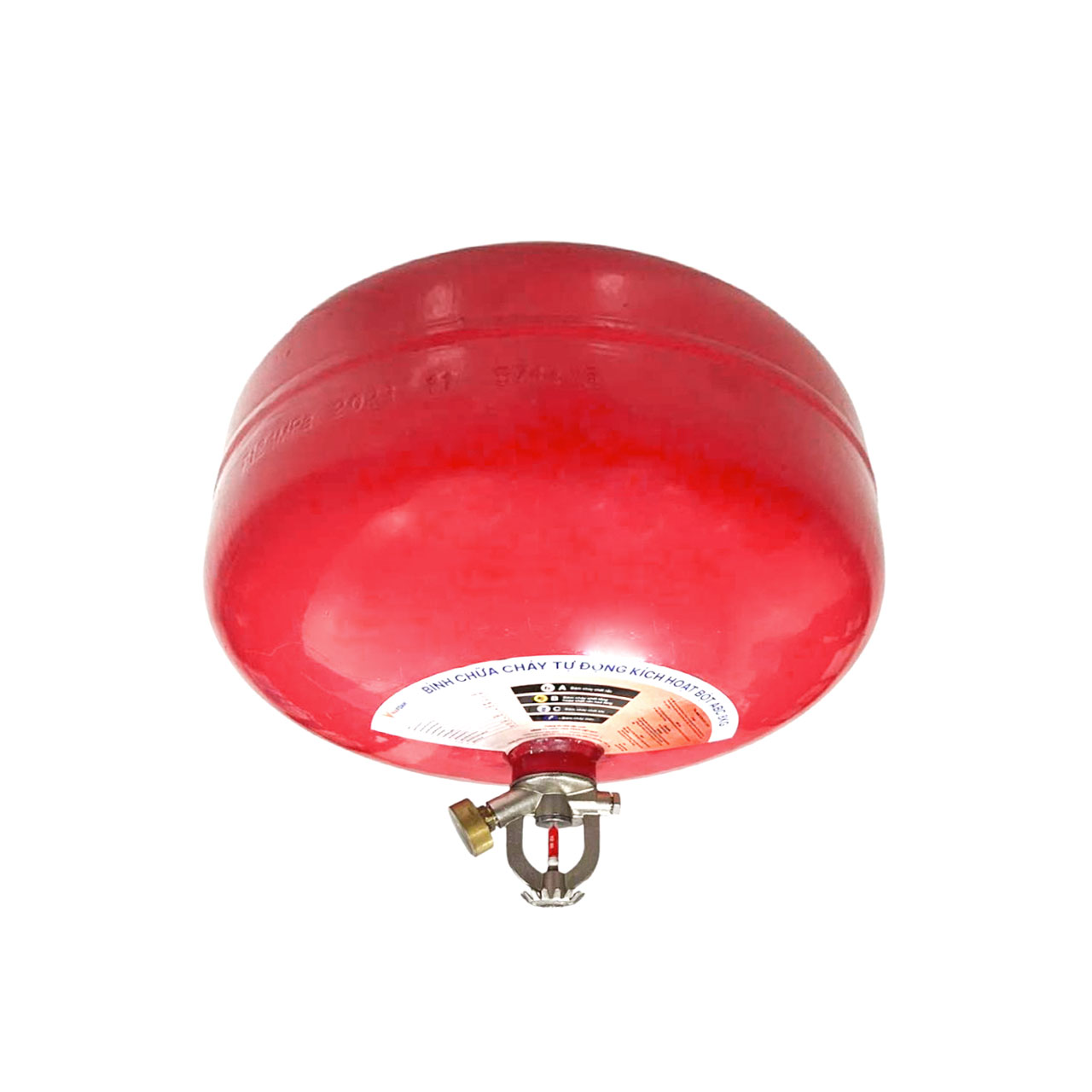 qua cau chua chay vinafoam bot abc 6kg ctd6 tu dong treo tran Quả cầu chữa cháy Vinafoam bột ABC 6kg CTD6