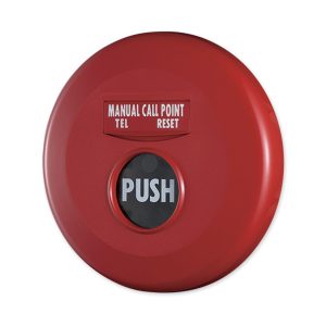 Nút nhấn báo cháy tròn Horing AH-9717 24V DC lắp chìm kính vỡ Manual Call Point